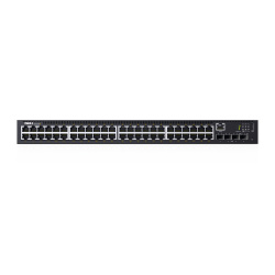 Switch Dell Gigabit Ethernet N1548P, 48 Puertos PoE+ 10/100/1000Mbps + 4 Puertos SFP+, 176 Gbit/s, 16.000 Entradas - Administrable 