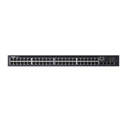 Switch Dell Gigabit Ethernet N1548, 48 Puertos 10/100/1000Mbps + 4 Puertos SFP+, 176 Gbit/s, 16.000 Entradas - Administrable 