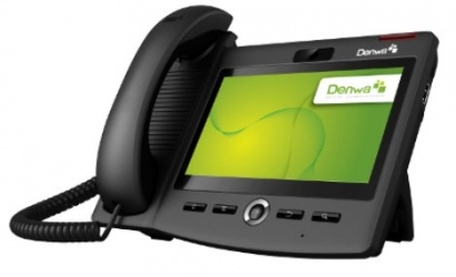 Denwa Teléfono IP DW-810, 4 Líneas, Altavoz, Pantalla Táctil 7'', Negro 