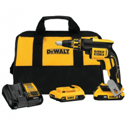DeWALT Kit de Atornillador para Tablaroca DCF620D2-B3, Inalámbrico, 1/4
