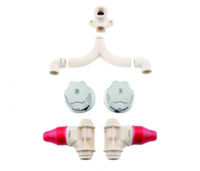 Dica Mezcladora 416CPVC, Cromo, para Regadera 