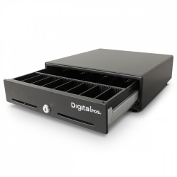 Cajón de Dinero Digital POS DIG-330 con Llave, 6.3Kg, Negro 