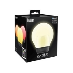 Divoom Smart Bocina Portátil AuraBulb con Lámpara, Bluetooth, Inalámbrico, 5W RMS, Negro 