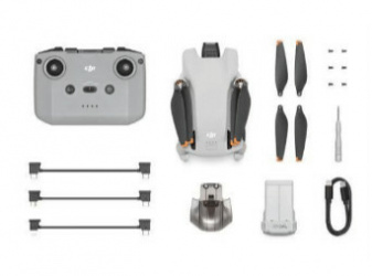 Drone DJI Mini 3 GL con Cámara, 4 Rotores, hasta 10.000 Metros, Blanco 