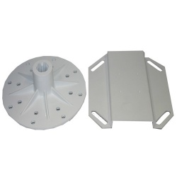 DKS Doorking Kit de Instalacion para Brazo de Plástico, Blanco 
