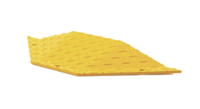 DKS DoorKing Tope Vehicular de Caucho 1610-240, 10cm x 50cm, Amarillo 