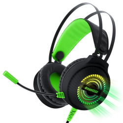 dreamGEAR Audífonos Gamer GRX-500 para Xbox Series S/X, Alámbrico, 3 Metros, Negro/Verde 