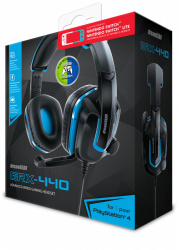 dreamGEAR Audífonos Gamer GRX-440 para PS4, Alámbrico, 1.22 Metros, 3.5mm, Negro/Azul 