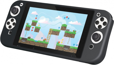 dreamGEAR Funda Comfort Grip para Nintendo Switch OLED, Negro 