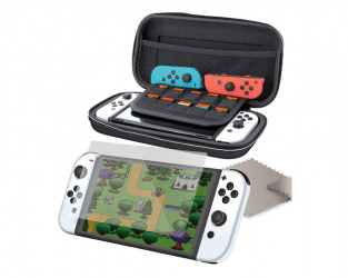 DreamGear Kit de Protección para Nintendo Switch DGSW-6502, Negro 