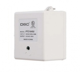 DSC Transformador de Fuente de Alimentación para Alarma PTC1640U, Entrada 120V, para NEO/Power Series/Maxsys 