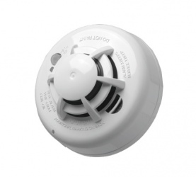 DSC Detector de Humo WS4936, Inalámbrico, Blanco 