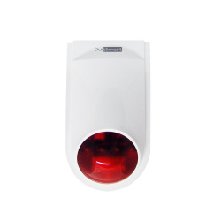 DuoSmart Sirena WiFi B20, Inalámbrica, 130db, Rojo/Blanco 