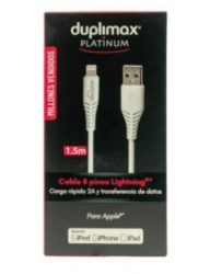 Duplimax Cable USB-A Macho - Lightning Macho, 1.5 Metros  