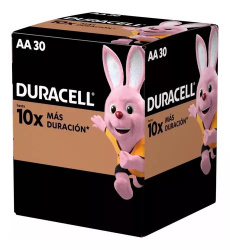 Duracell Pila Alcalina AA, 30 Piezas 