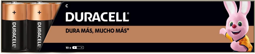Duracell Pila Alcalina C, 1.5V, 10 Piezas 