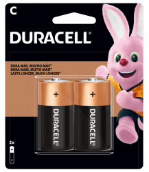 Duracell Pila Alcalina C, 2 Piezas 