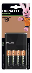 Duracell Cargador para 4 Pilas AA - Incluye 4 Pilas AA 