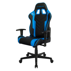 DXRacer Silla Gamer Serie P Pro, hasta 130kg, Negro/Azul 