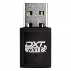 Dxt Adaptador de Red USB NDXTAD2BK, Alámbrico, 600 Mbit/s, Doble Banda 2.4/5 GHz 
