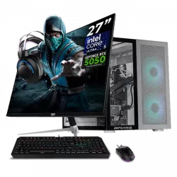Computadora Gamer Dxt Gaming CM-01042, Intel Core Ultra 5 225F, NVIDIA GeForce RTX 5050, 32GB, 1TB SSD, Wi-Fi, Windows 11 Prueba + Teclado/Mouse/Monitor de 27