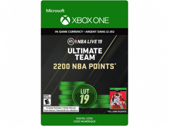 NBA LIVE 19 Ultimate Team, 2200 Puntos, Xbox One ― Producto Digital Descargable 