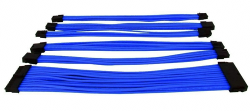 Eagle Warrior Kit de Cables Trenzados PSU, Azul 
