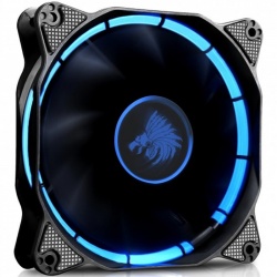 Ventilador Eagle Warrior Halo, LED Azul, 120mm, 1200RPM, Negro 