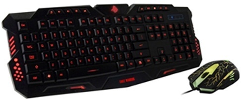 Kit Gamer de Teclado y Mouse Eagle Warrior G79 + G16, Alámbrico, USB, Negro (Español) 