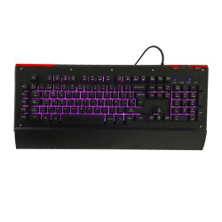 Teclado Gamer Eagle Warrior Iron RGB, Alámbrico, Negro (Español) 
