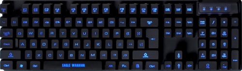Teclado Gamer Eagle Warrior G78, Alámbrico, USB, Negro (Español) 