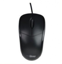 Mouse Easy Line Óptico EL-994121, Alámbrico, USB, 1200DPI, Negro 