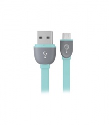 Easy Line Cable USB A Macho - Micro USB B Macho, 1 Metro, Azul/Gris 