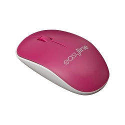 Mouse Easy Line Óptico EL-995128, Inalámbrico, USB, 1000DPI, Magenta 