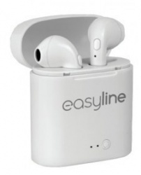 Easy Line Audífonos Intrauriculares EL-995470, Inalámbrico, Bluetooth, Blanco 