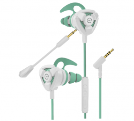 Easy Line Audífonos Gamer Storm, Alámbrico, 1.2 Metros, 3.5mm, Blanco/Azul 