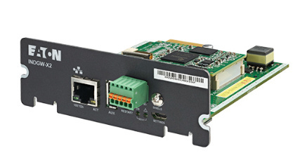 Eaton Tarjeta de Red INDGW-X2 de 1 Puerto, 1000 Mbit/s, Gigabit Ethernet 