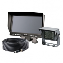 Ecco Kit de Vigilancia K7000B de 1 Cámara y 1 Monitor para Montacargas, Negro 