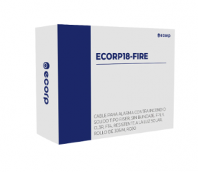 Ecorp Bobina de Cable para Alarma ECORP18-FIRE, 2 Conductores, 18 AWG, 305 Metros, 1 Pieza 