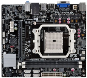 Tarjeta Madre ESC micro ATX A55F2-M4, S-FM2, AMD A55, 32GB DDR3, para AMD 