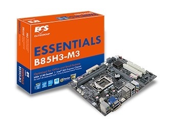 Tarjeta Madre ESC micro ATX B85H3-M3, S-1150, Intel B85, HDMI, 16GB DDR3, para Intel 