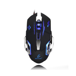 Mouse Gamer ELE-GATE Óptico MO21, Alámbrico, USB-A, 3200DPI, Negro 
