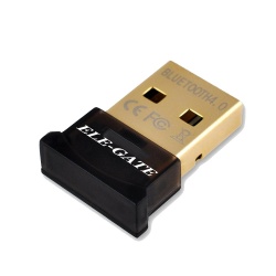 Ele-Gate Adaptador Bluetooth 4.0 WI.05, USB 3.0, Negro 