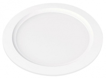 Electromag Lámpara LED para Techo Luna 9 Flat, Interiores, Luz Fría, 9W, 690 Lúmenes, Blanco, para Casa 