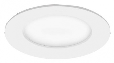 Electromag Lámpara LED para Techo Luna 6, Interiores, Luz Fría, 6W, 500 Lúmenes, Blanco, para Casa 