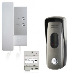 Elikon Kit Audioportero EVD2-10KIT incluye Frente, Teléfono y Fuente de Poder 