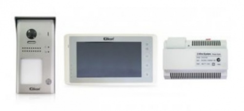 Elikon Kit de Videoportero EVD2-40KIT, incluye Monitor, Fuente de Poder ― Incluye 1 Frente de Calle EVD2-65OU 