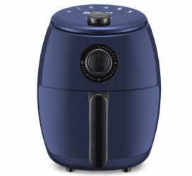 Elite Gourmet Freidora de Aire EAF-0201BG, 2.1 Litros, 1000W, 180 °C, Azul  