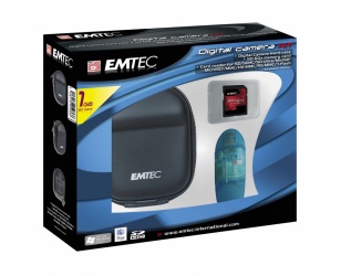 Emtec Kit Estuche + Tarjeta Flash SD 1GB + Lector de Tarjetas 
