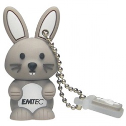 Memoria USB Emtec M321, 2GB, USB 2.0, Conejo 